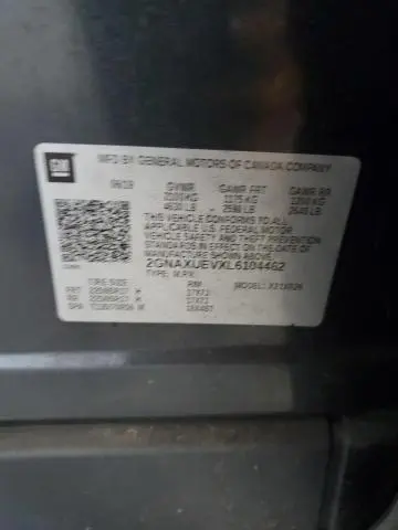 2020 CHEVROLET EQUINOX LT  