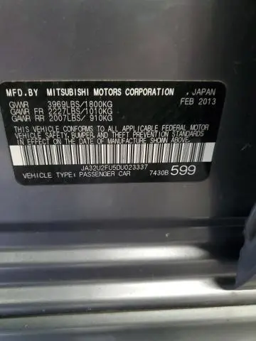 2013 MITSUBISHI LANCER ES/ES SPORT  