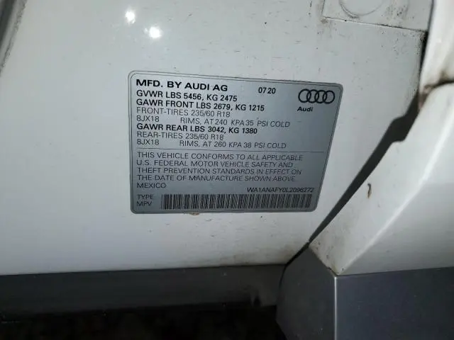 2020 AUDI Q5 PREMIUM  