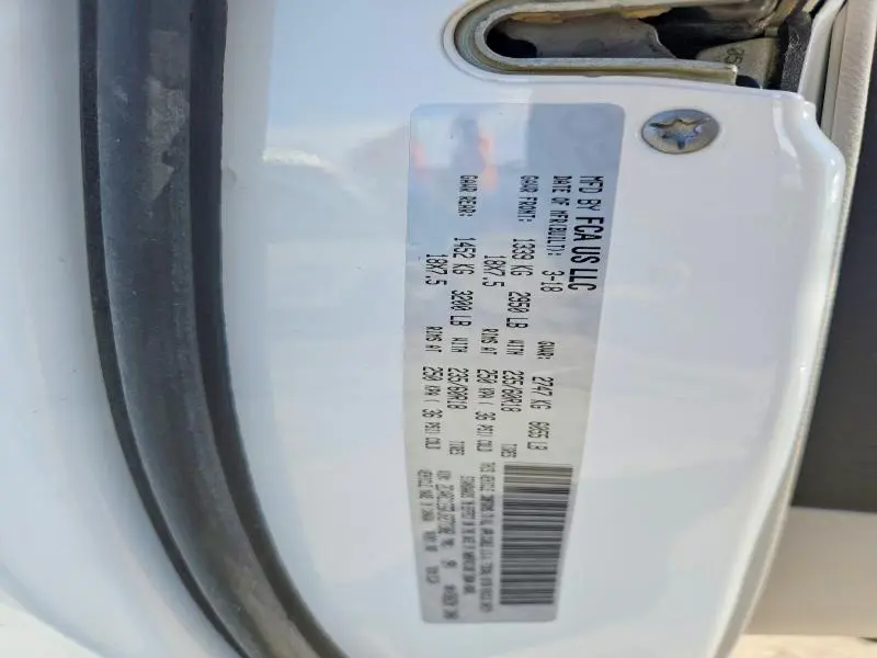 2018 CHRYSLER PACIFICA TOURING L PLUS  