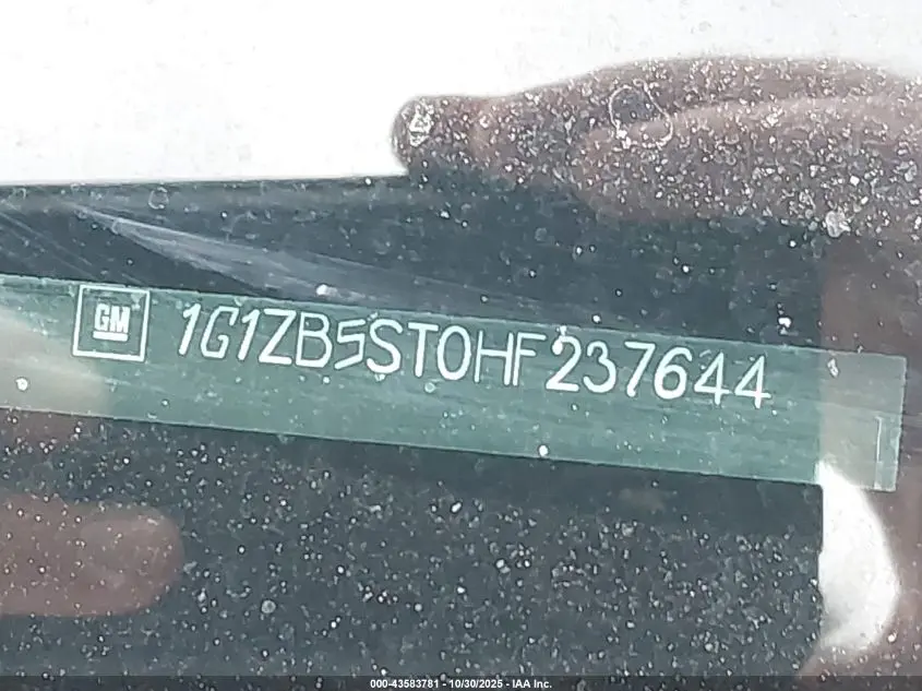 2017 CHEVROLET MALIBU LS