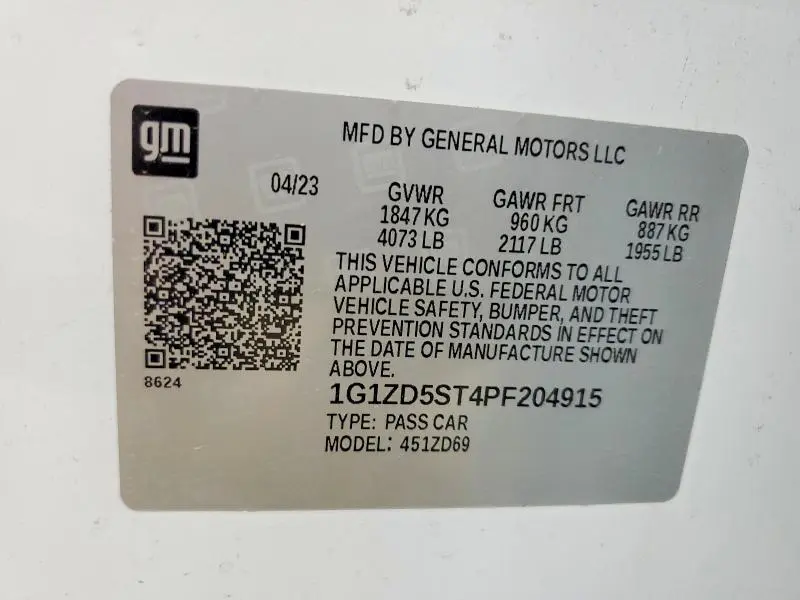 2023 CHEVROLET MALIBU LT  