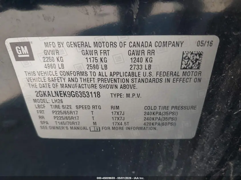 2016 GMC TERRAIN SLE-2