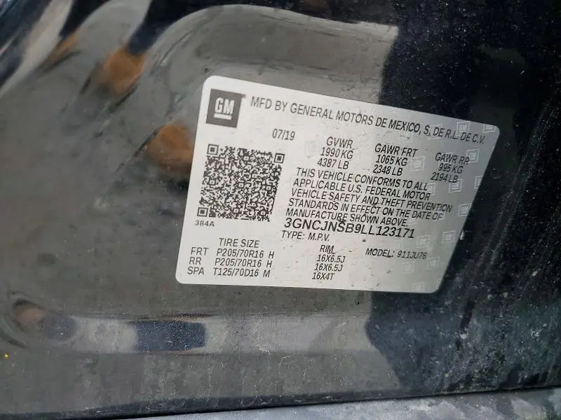 2020 CHEVROLET TRAX LS  