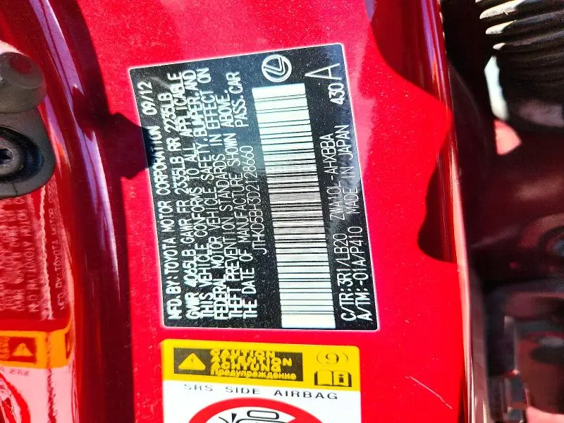 2013 LEXUS CT 200  