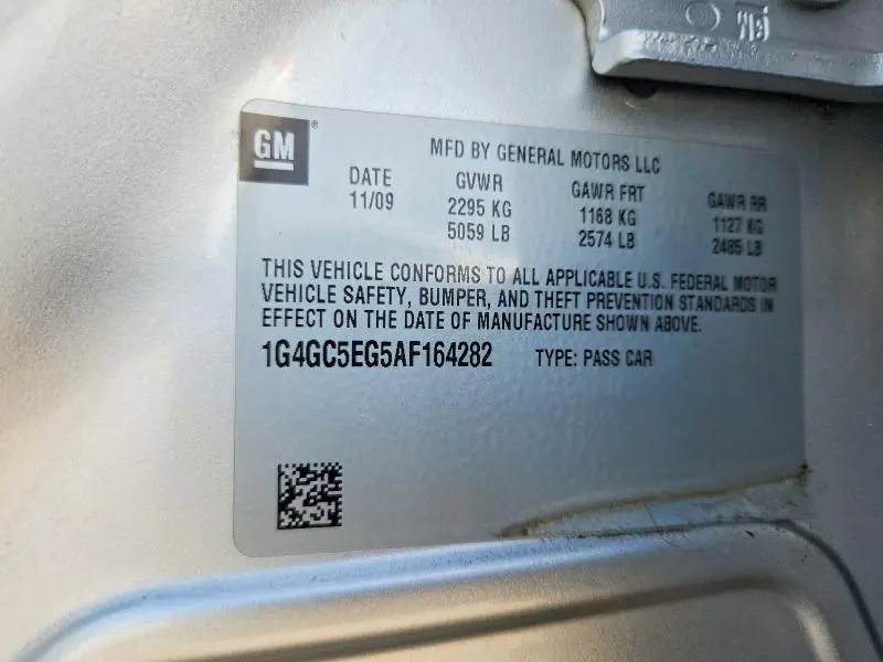 2010 BUICK LACROSSE CXL  