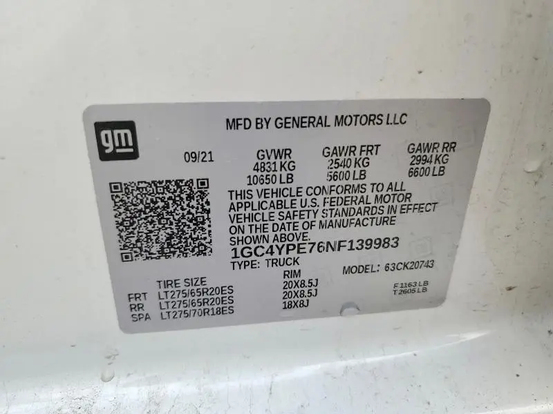 2022 CHEVROLET SILVERADO K2500 HEAVY DUTY LTZ  