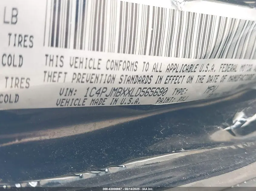 2020 JEEP CHEROKEE TRAILHAWK 4X4