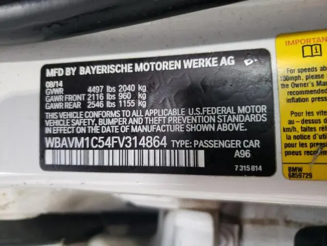 2015 BMW X1 SDRIVE28I  