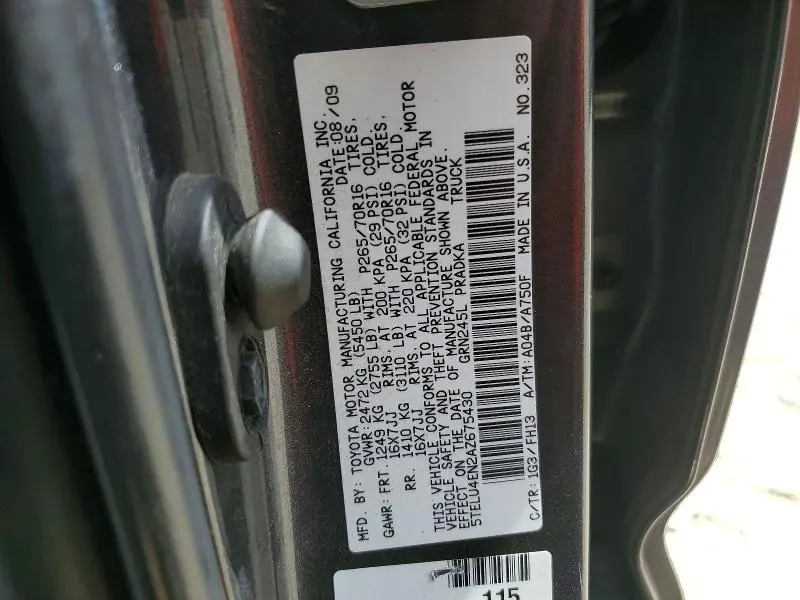 2010 TOYOTA TACOMA DOUBLE CAB  