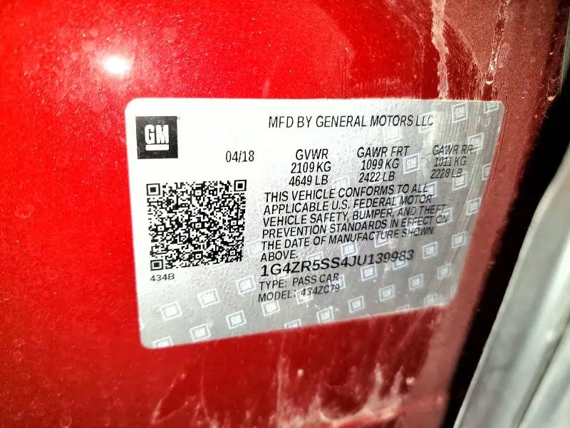 2018 BUICK LACROSSE PREMIUM  