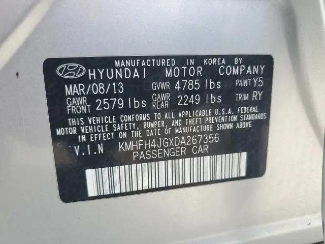 2013 HYUNDAI AZERA GLS  