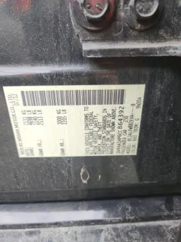 2012 NISSAN MAXIMA S  