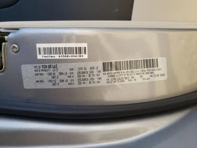 2018 CHRYSLER PACIFICA LIMITED  