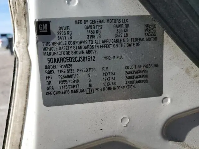 2012 BUICK ENCLAVE 