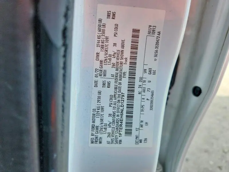 2022 FORD RANGER XL  