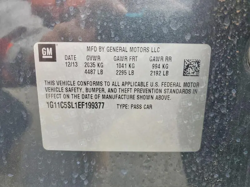 2014 CHEVROLET MALIBU 1LT  