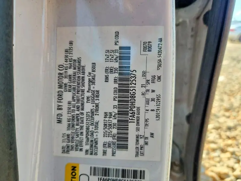 2016 FORD FUSION SE  