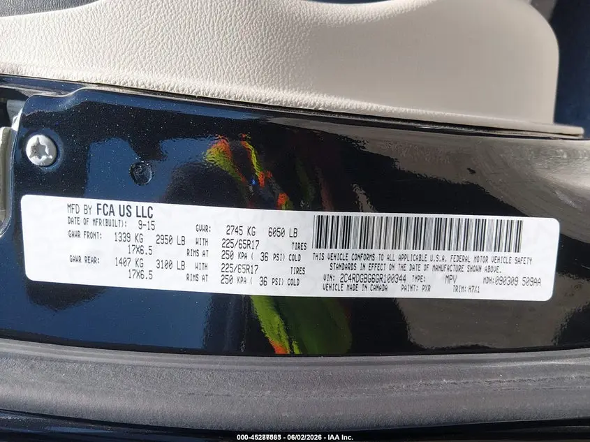 2016 DODGE GRAND CARAVAN SE