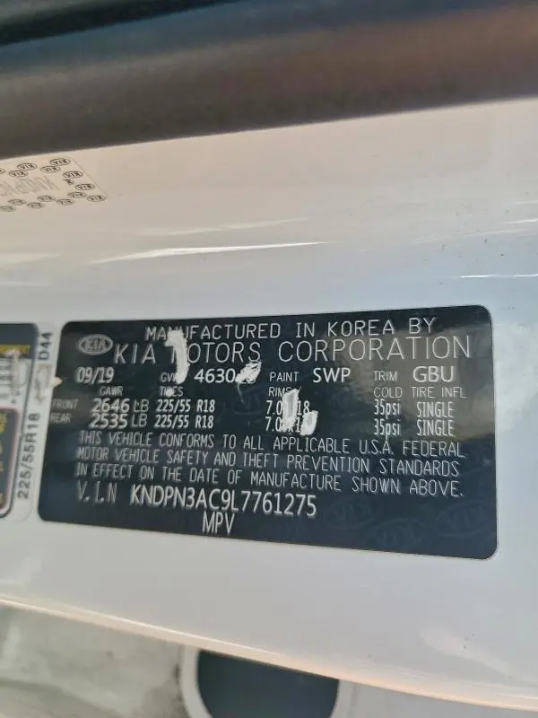 2020 KIA SPORTAGE EX  