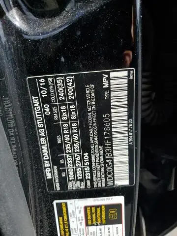 2017 MERCEDES-BENZ GLC 300  