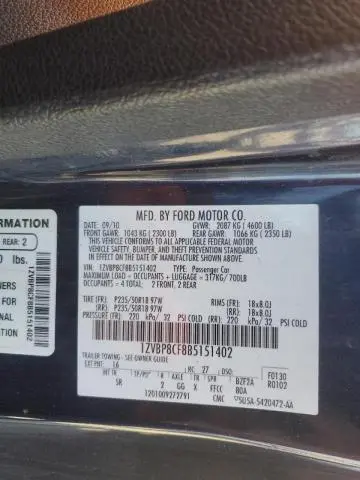 2011 FORD MUSTANG GT  