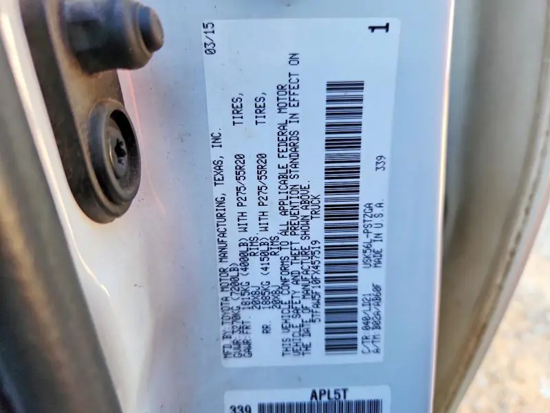 2015 TOYOTA TUNDRA CREWMAX 1794  