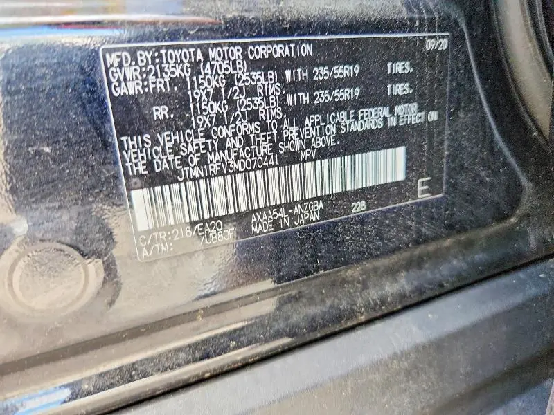 2021 TOYOTA RAV4 LIMITED  