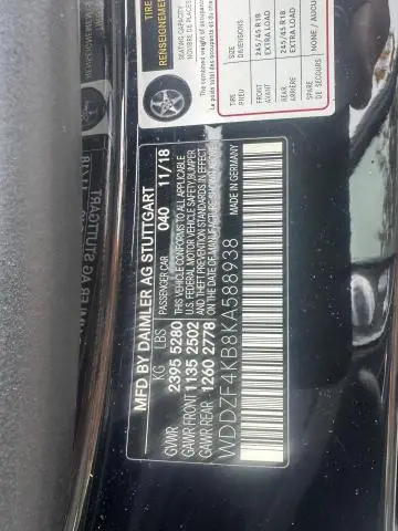 2019 MERCEDES-BENZ E 300 4MATIC  