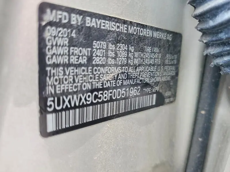 2015 BMW X3 XDRIVE28I  