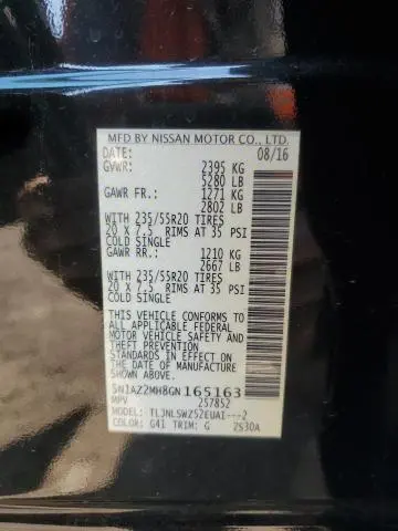 2016 NISSAN MURANO S  