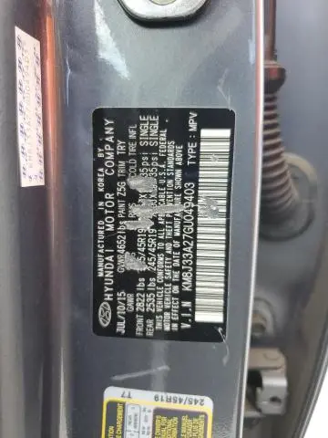 2016 HYUNDAI TUCSON LIMITED  