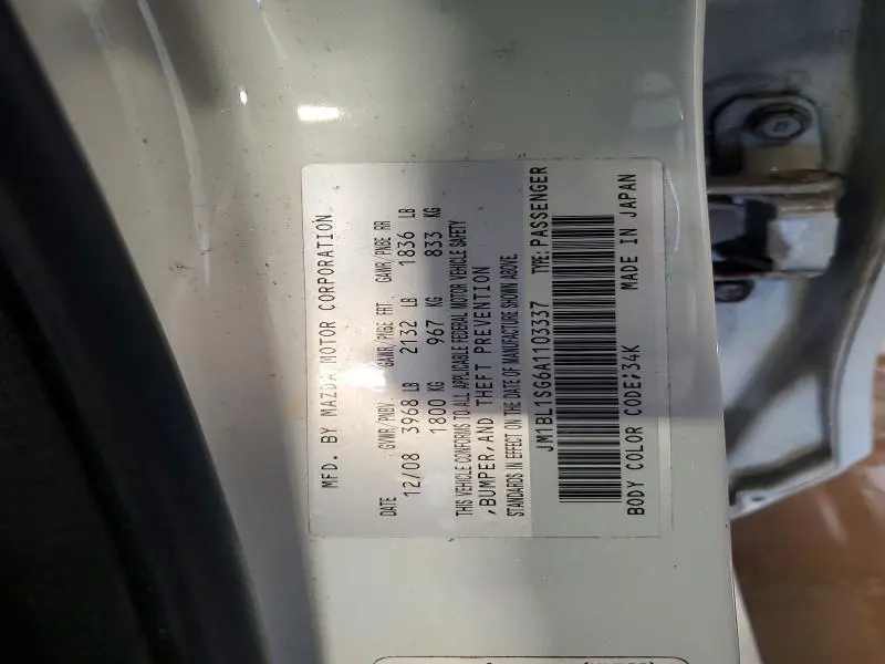 2010 MAZDA 3 I  