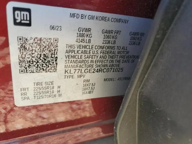 2024 CHEVROLET TRAX 1RS  