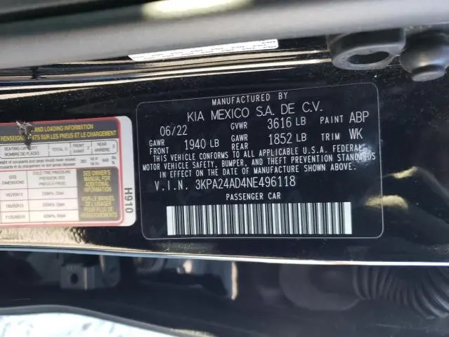 2022 KIA RIO LX