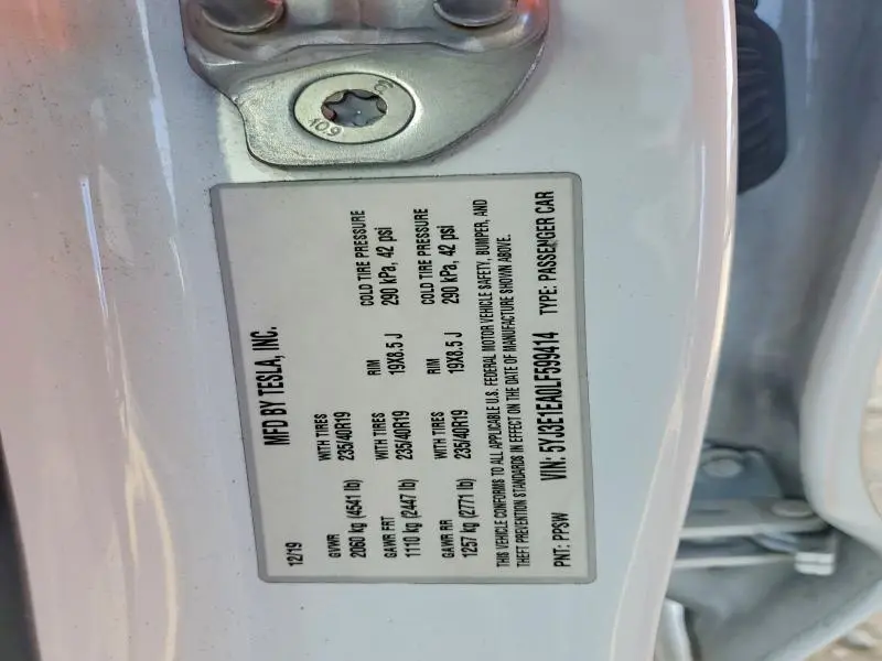 2020 TESLA MODEL 3   