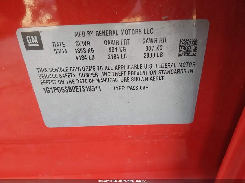 2014 CHEVROLET CRUZE LTZ