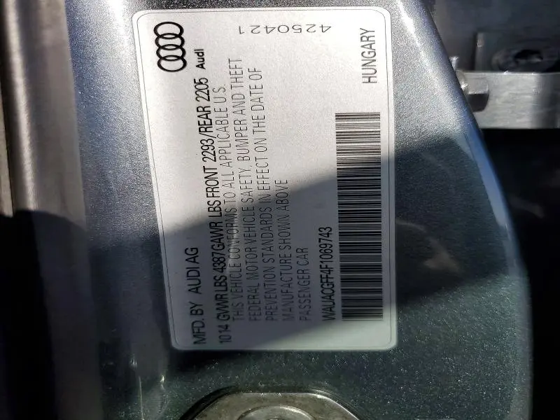 2015 AUDI A3 PREMIUM  