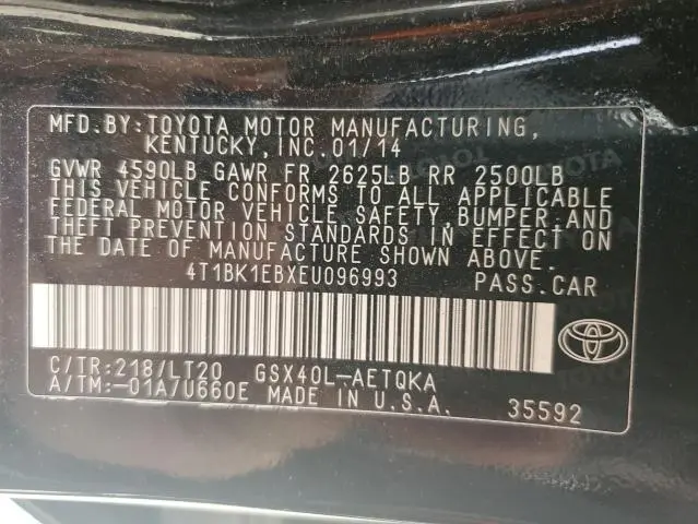 2014 TOYOTA AVALON BASE  