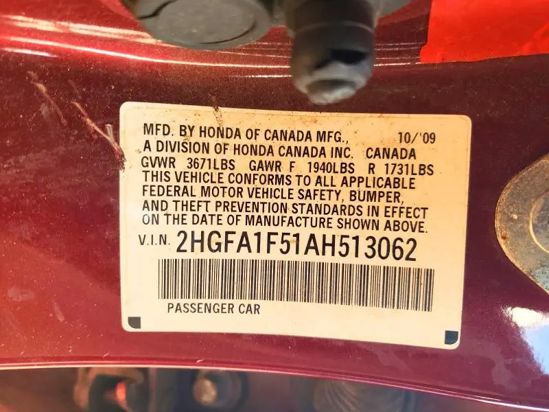 2010 HONDA CIVIC LX  