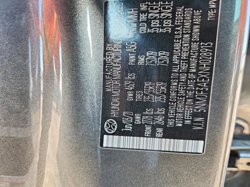 2022 HYUNDAI TUCSON SEL  
