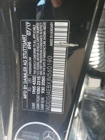 2018 MERCEDES-BENZ CLA 250