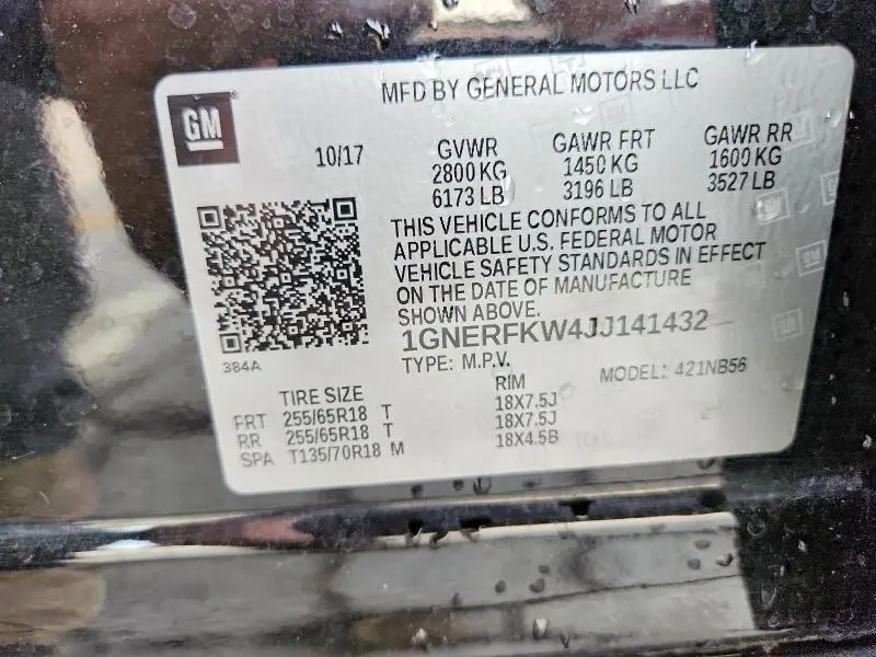 2018 CHEVROLET TRAVERSE LS  