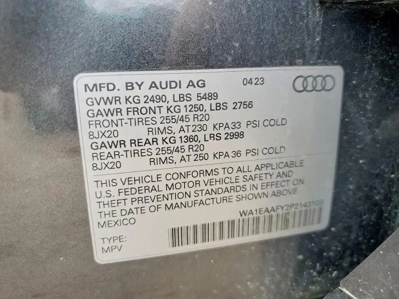 2023 AUDI Q5 PREMIUM PLUS 45  