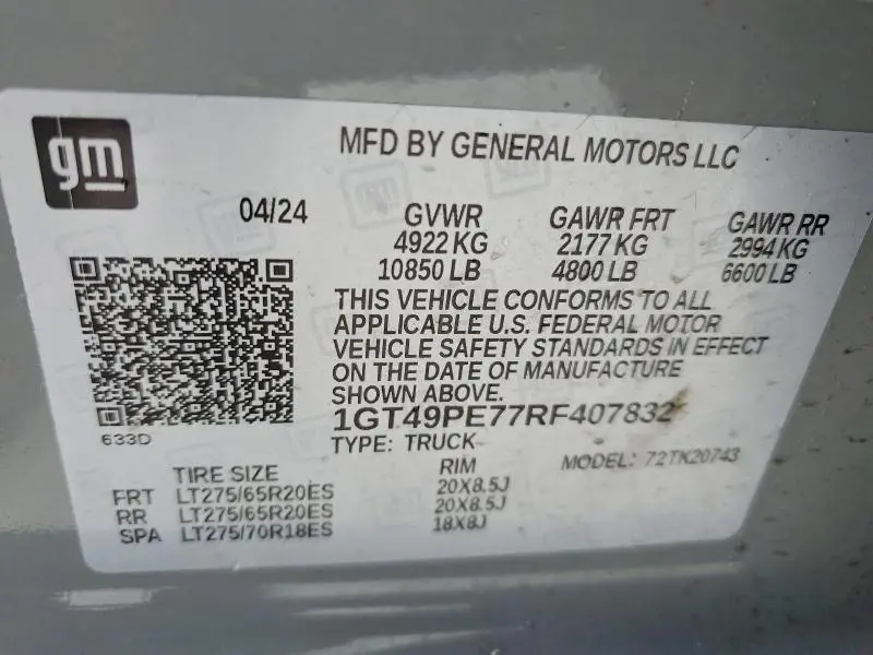 2024 GMC SIERRA K2500 AT4  