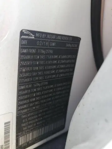 2018 JAGUAR F-PACE PREMIUM  