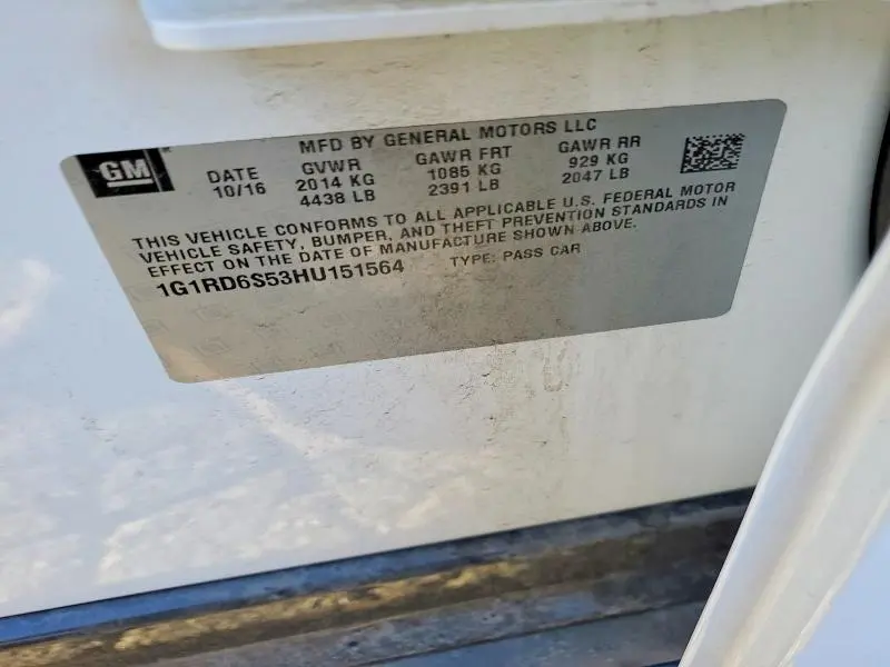 2017 CHEVROLET VOLT PREMIER  