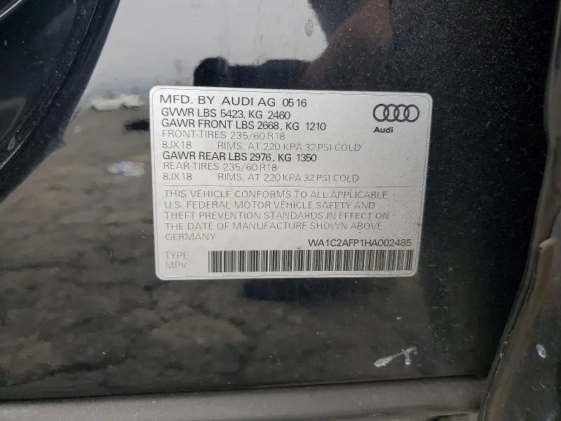 2017 AUDI Q5 PREMIUM  