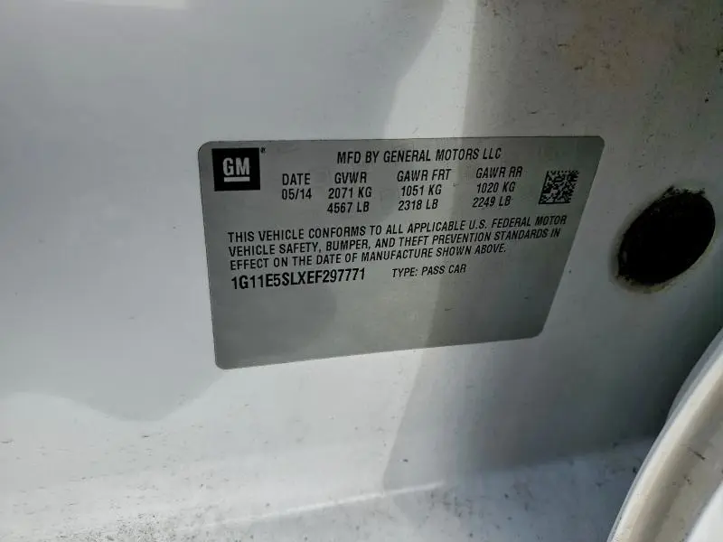 2014 CHEVROLET MALIBU 2LT  