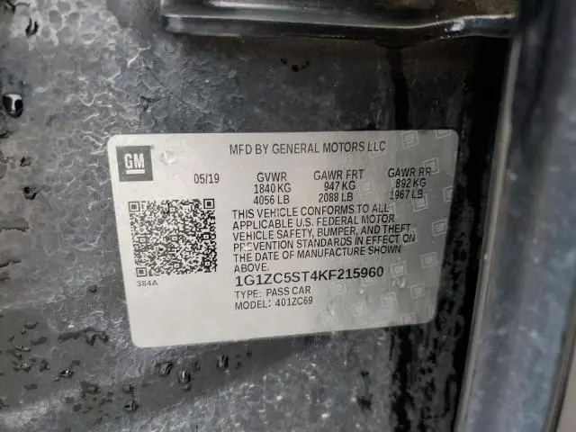 2019 CHEVROLET MALIBU LS  